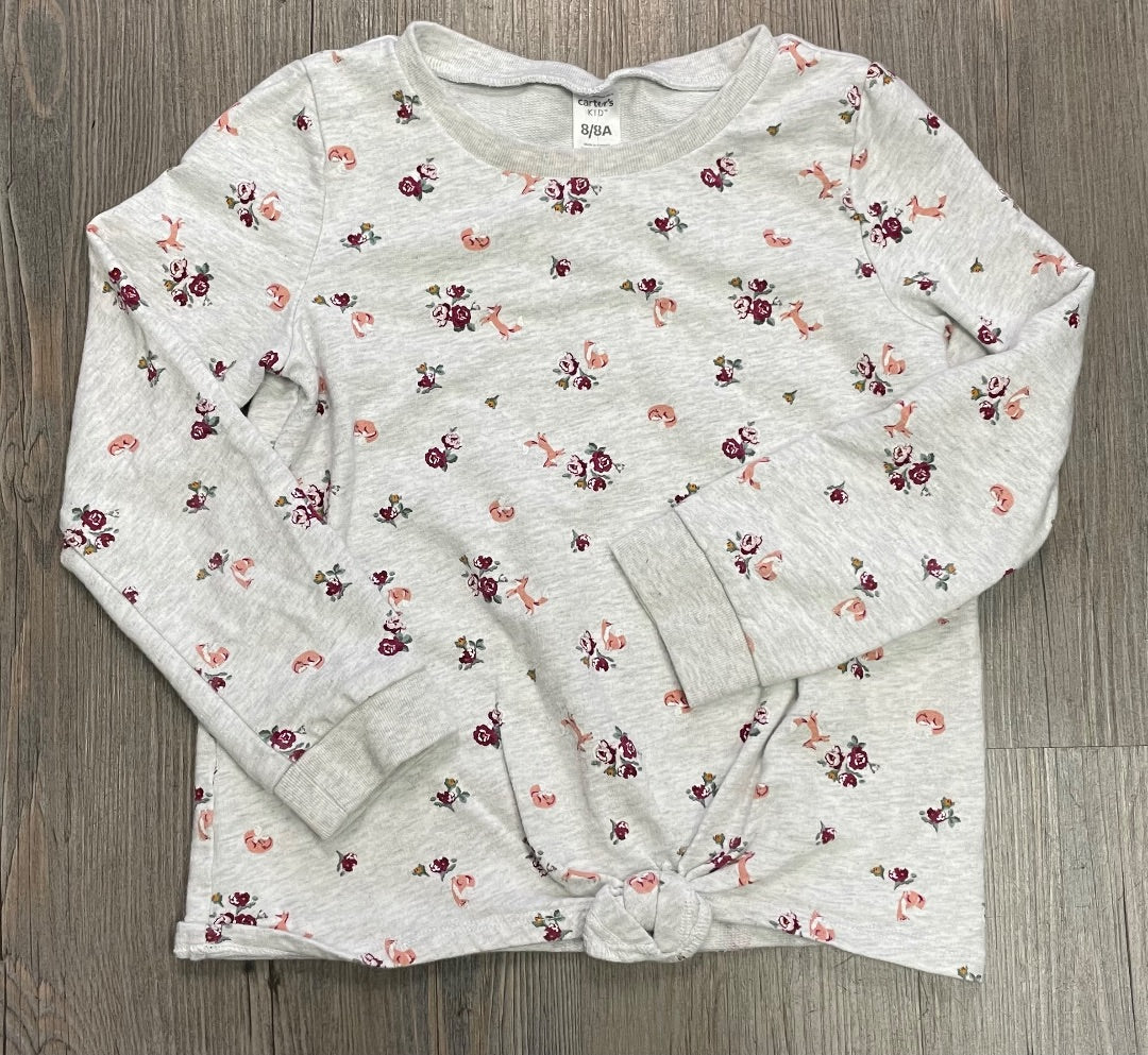 Floral Carters Sweatshirt LS, 8Y