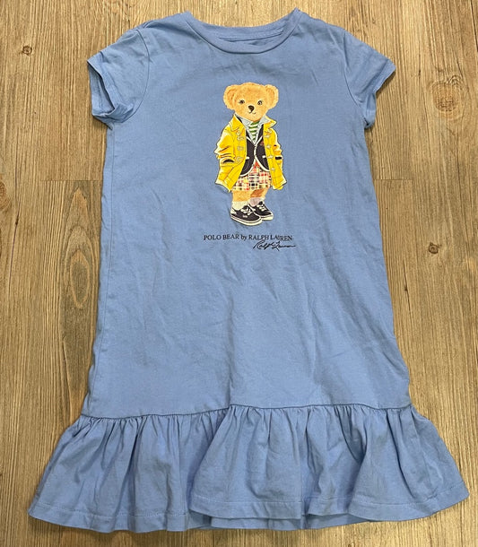 Blue Polo Ralph Lauren SSL Dress, 6Y