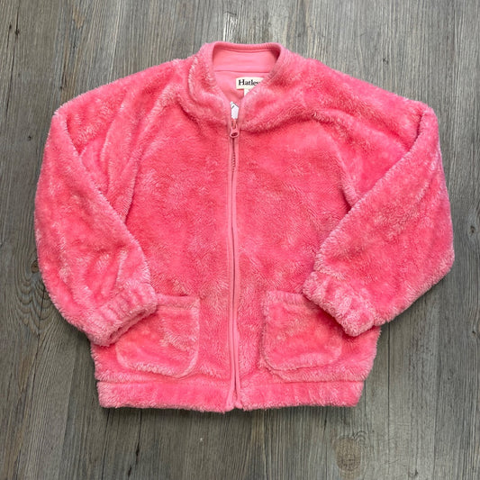 Pink Hatley Zip Fleece Jacket, 6Y