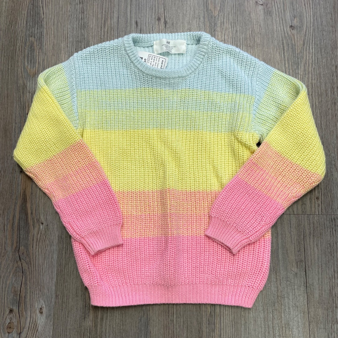 Multi Colour H&M Knit Pullover Top, 4-6Y