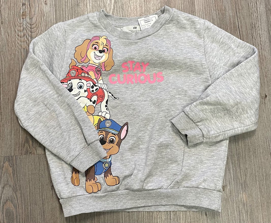 Grey H&M Paw Patrol Sweatshirt, 4-6Y