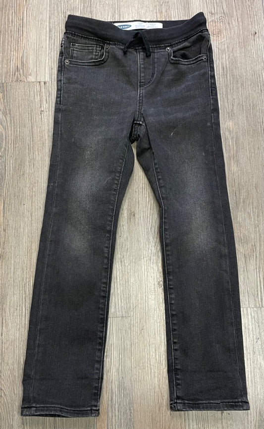 Black Old Navy Elastic Waist Jeans, 6-7Y