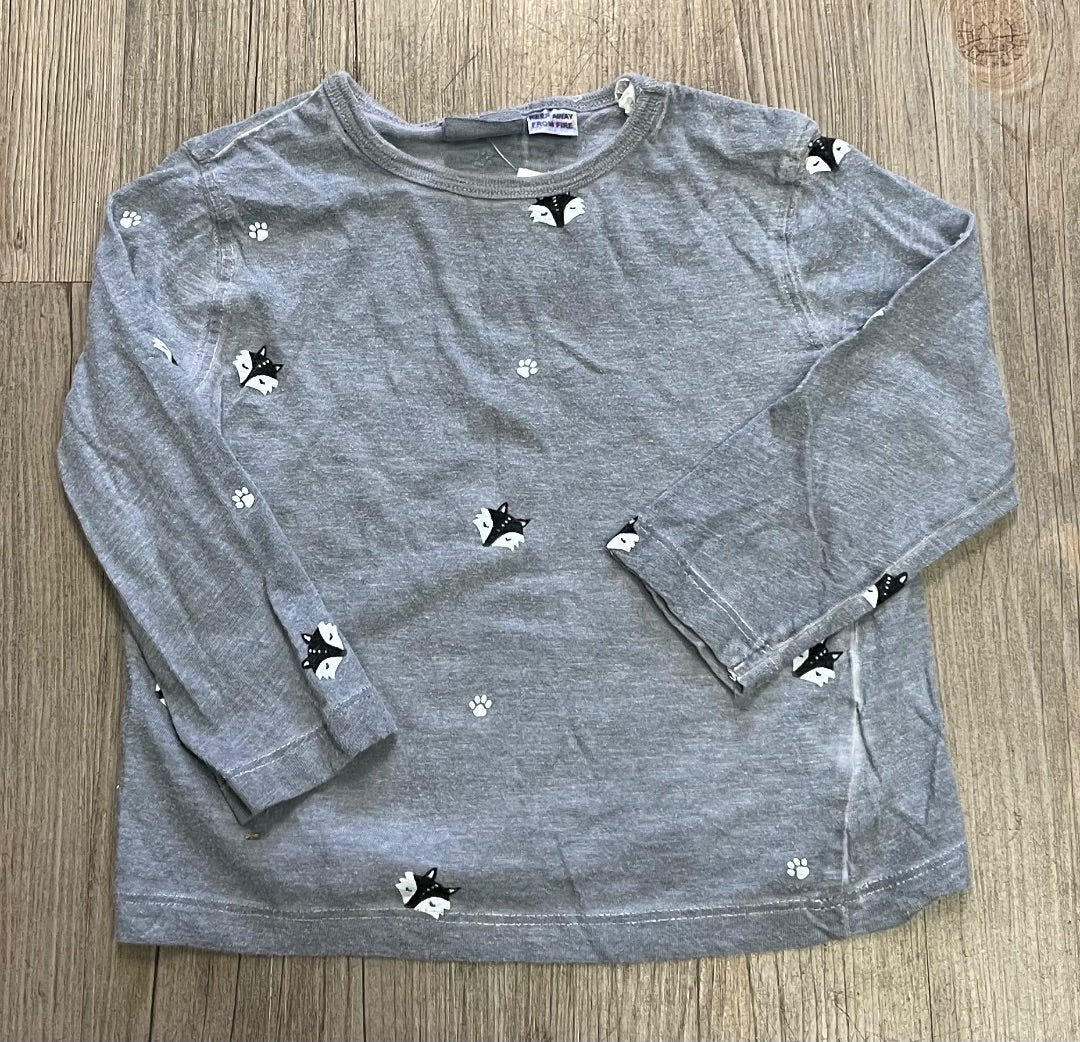 Grey Zara LS Tee, 18-24M