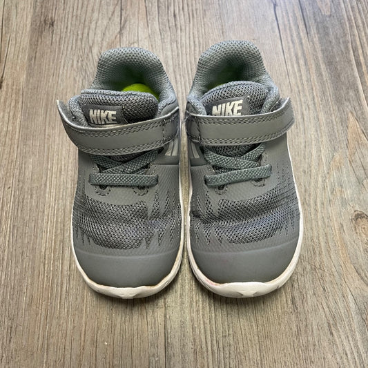 Grey Nike Velcro Shoes, 5T