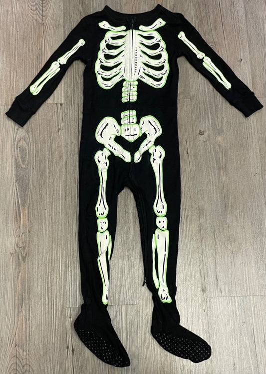 Black Old Navy Skeleton Onesie, 2T