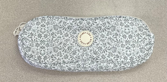 White/Mint Rylee + Cru Floral Print Pencil Case, One Size