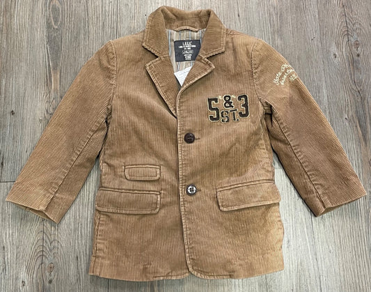 Brown H&M Corduroy Blazer, 3-4Y
