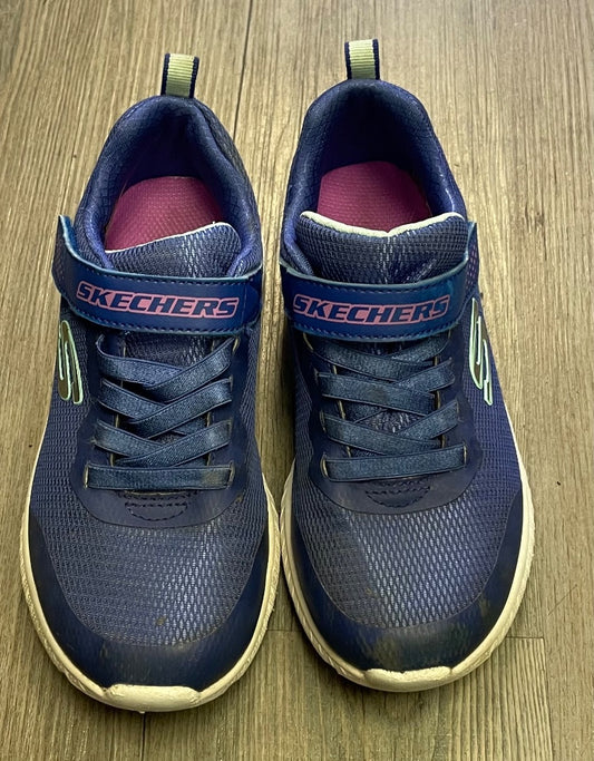 Blue Skechers Velcro Shoes, 1Y