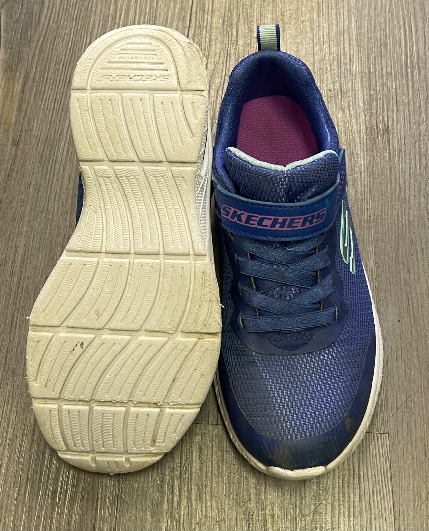 Blue Skechers Velcro Shoes, 1Y