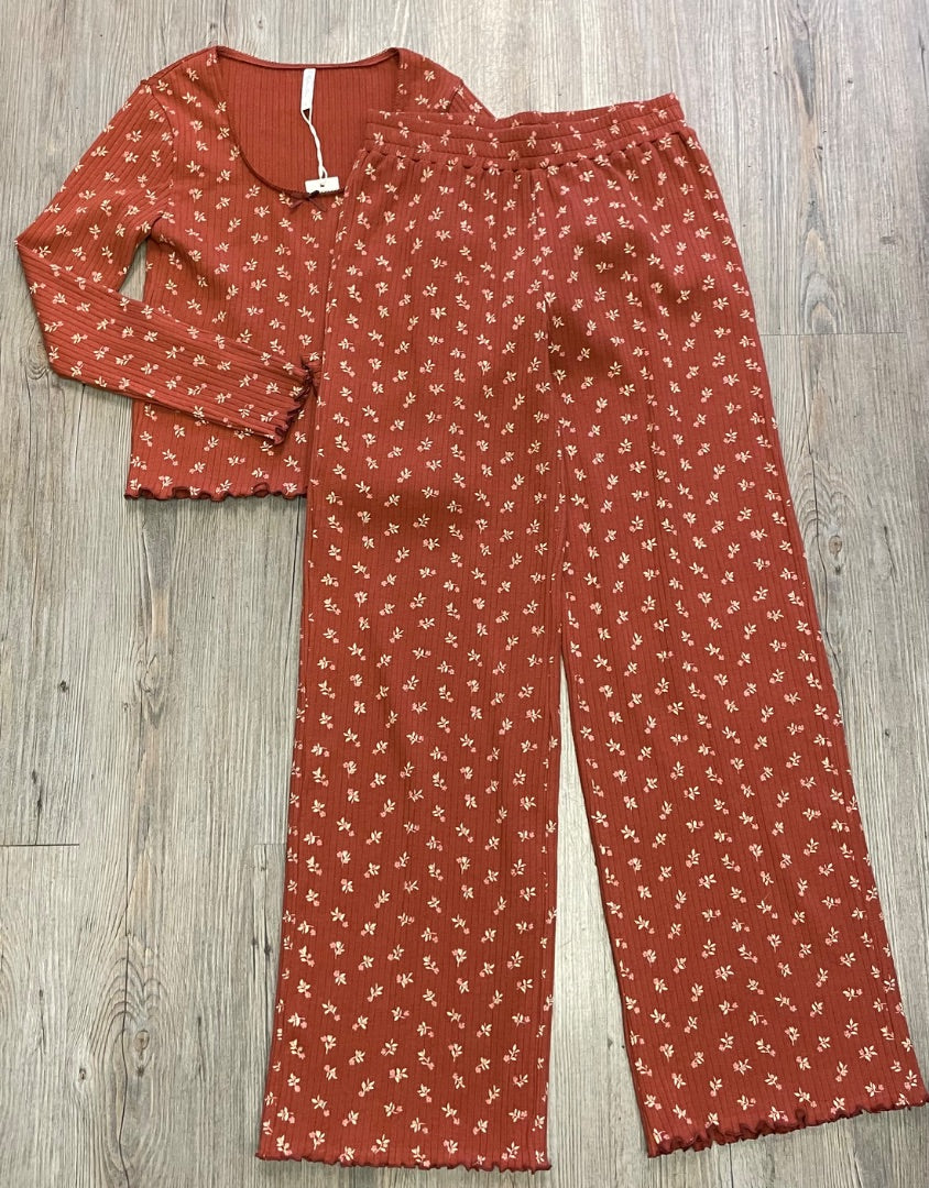 Ruby Rylee+ Cru Ribbed Lounge Set, 12Y