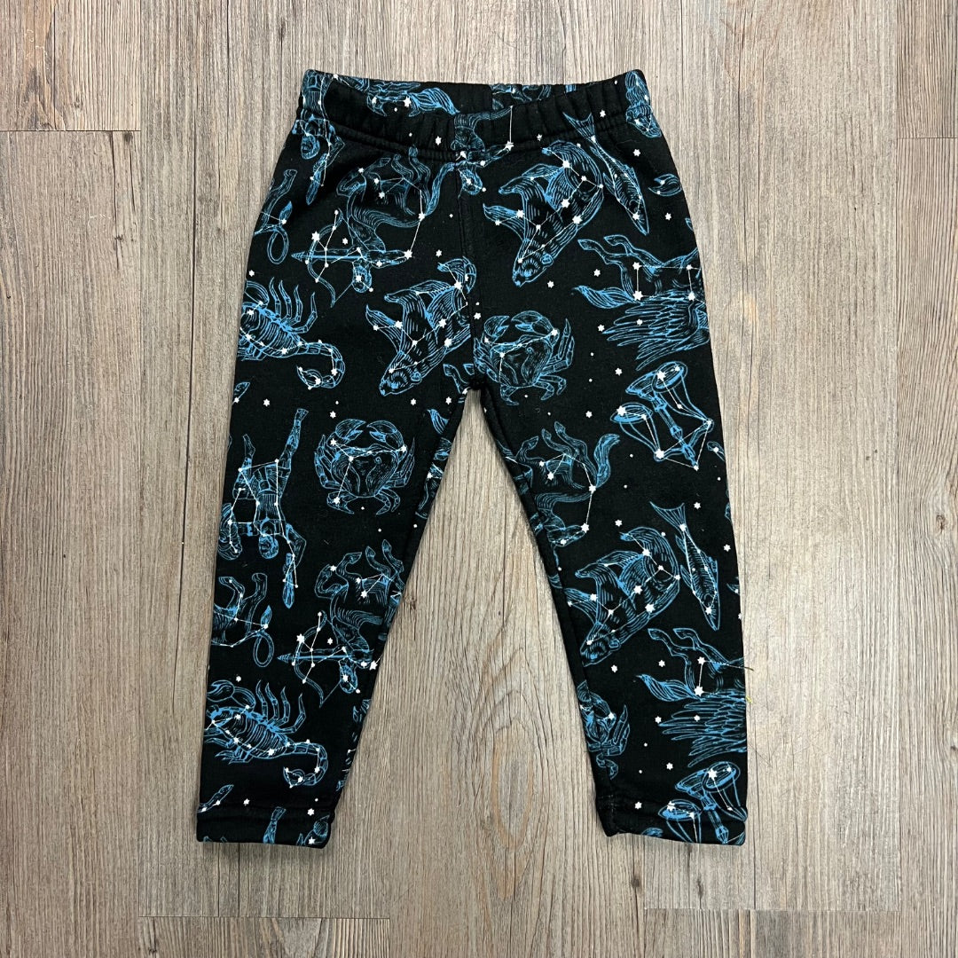 Black Blue Just Cozy Fleecelined legging, 2Y