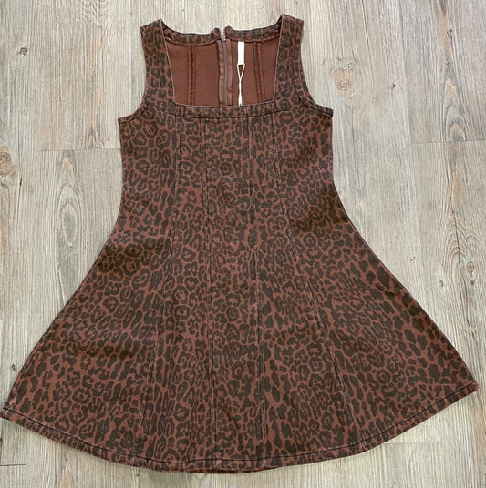 Leopard Rylee+ Cru Maeve Mini Dress, 12Y