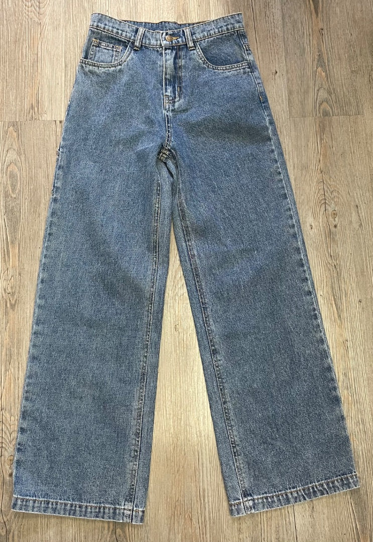 Indigo Rylee+ Cru Buggy Wide leg Jeans, 12Y