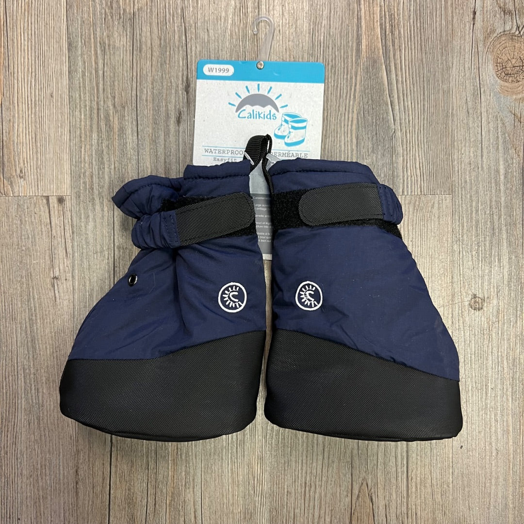 Navy CaliKids Fleece Lined Bootie, 0-12