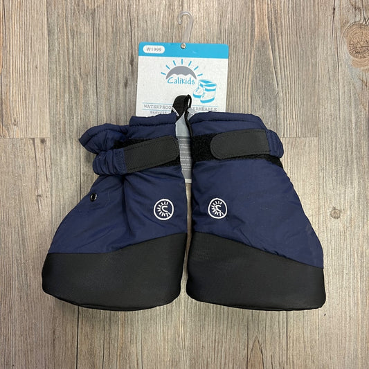 Navy CaliKids Fleece Lined Bootie, 0-12