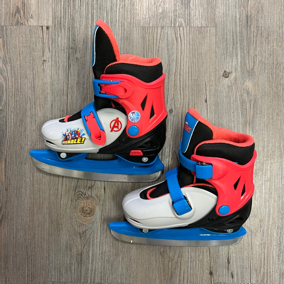 Grey Marvel Hockey Skates, 8T-11YY