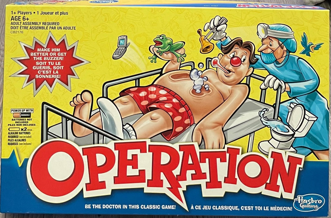Multi Colour Hasbro Operation Game, Pre-owned