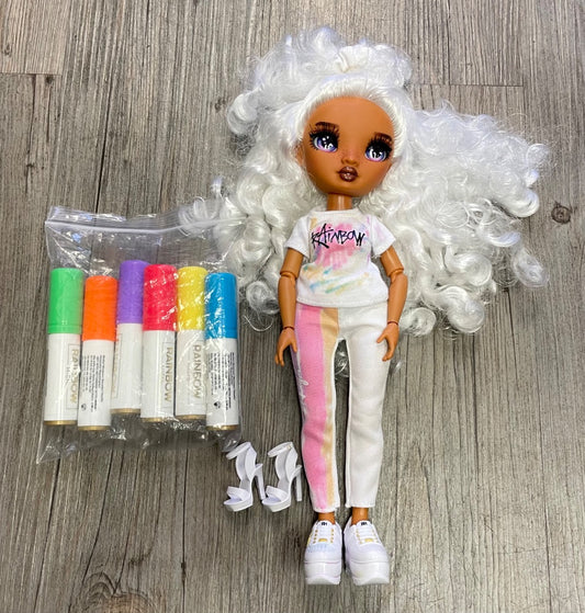 White  Rainbow High Doll, One Size