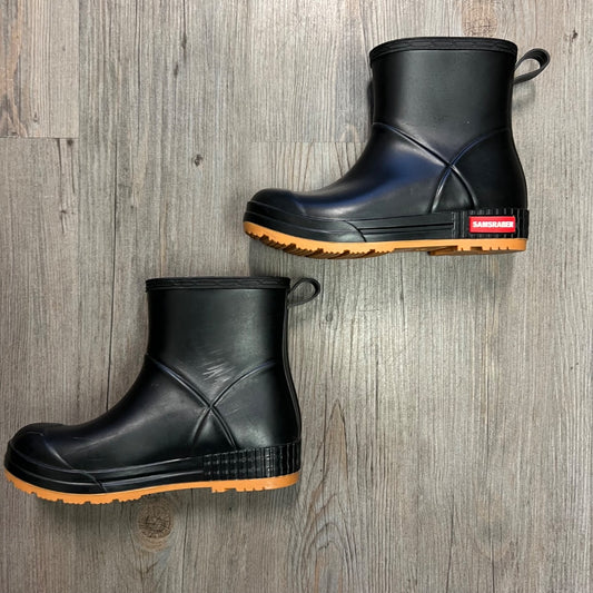 Black Samsraber Rain Boots, 4Y