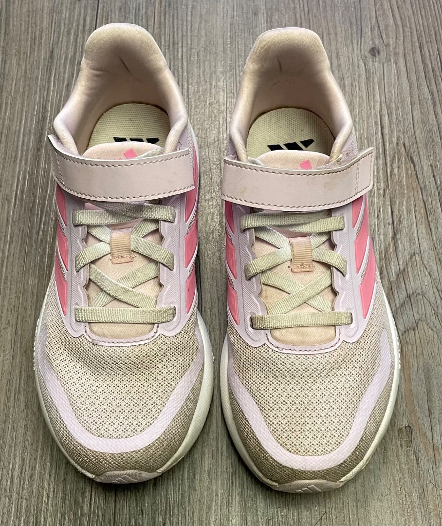 Lavender Adidas Velcro Shoes, 2Y