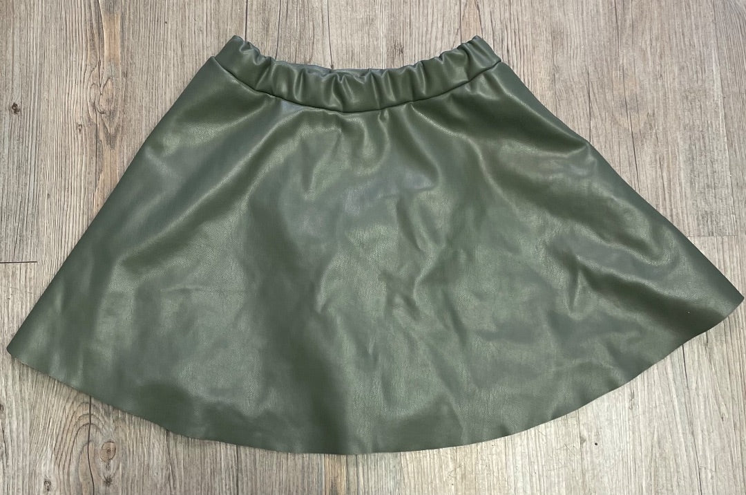 Olivegreen H&M Pleather Skirt, 7Y