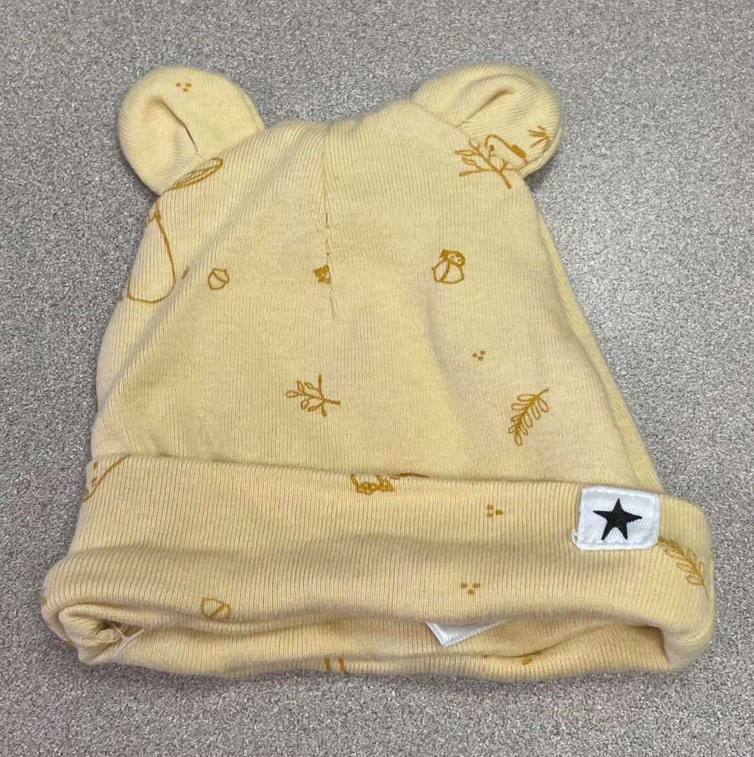 Yellow Rise Little Earthling Baby Hat, Newborn