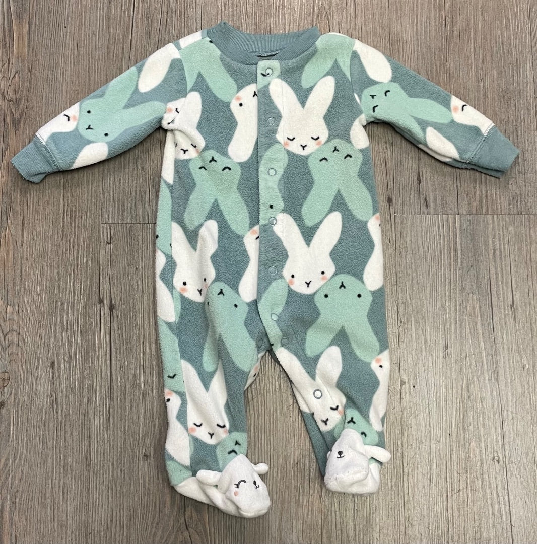 Multi Colour Carters Fleece Pj Onesie, 3M