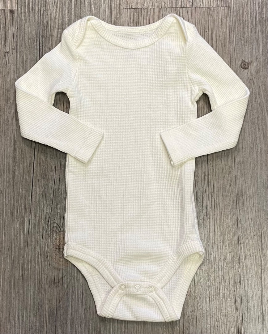 White Moon Organics LS Onesie, 6-9M