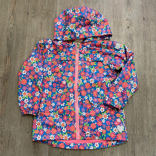 Floral Hatley Rain Jacket, 6Y