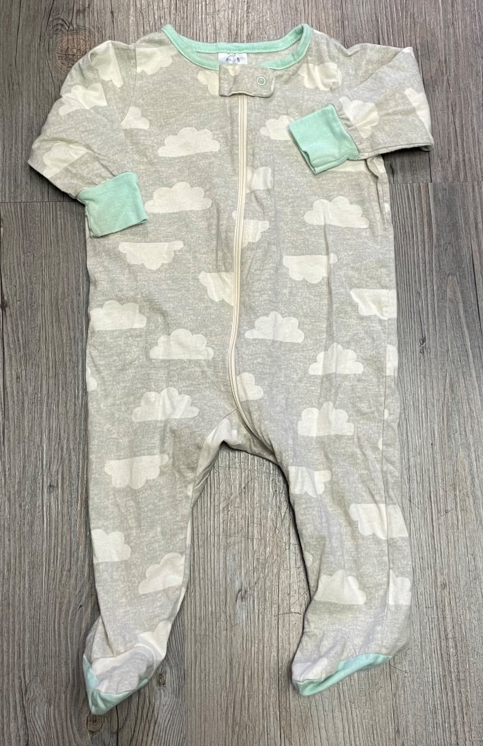 Grey Gerber Pj Onesie, 3-6M