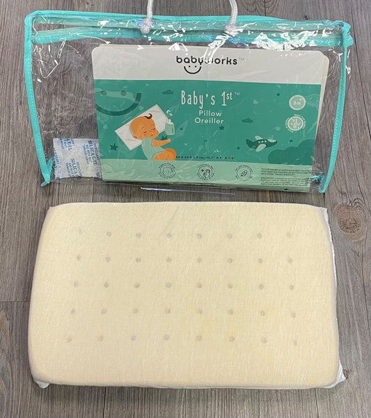 Beige Babyworks Baby's 1st Pillow, 3M+