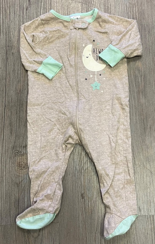 Brown Gerber Pj Onesie, 3-6M