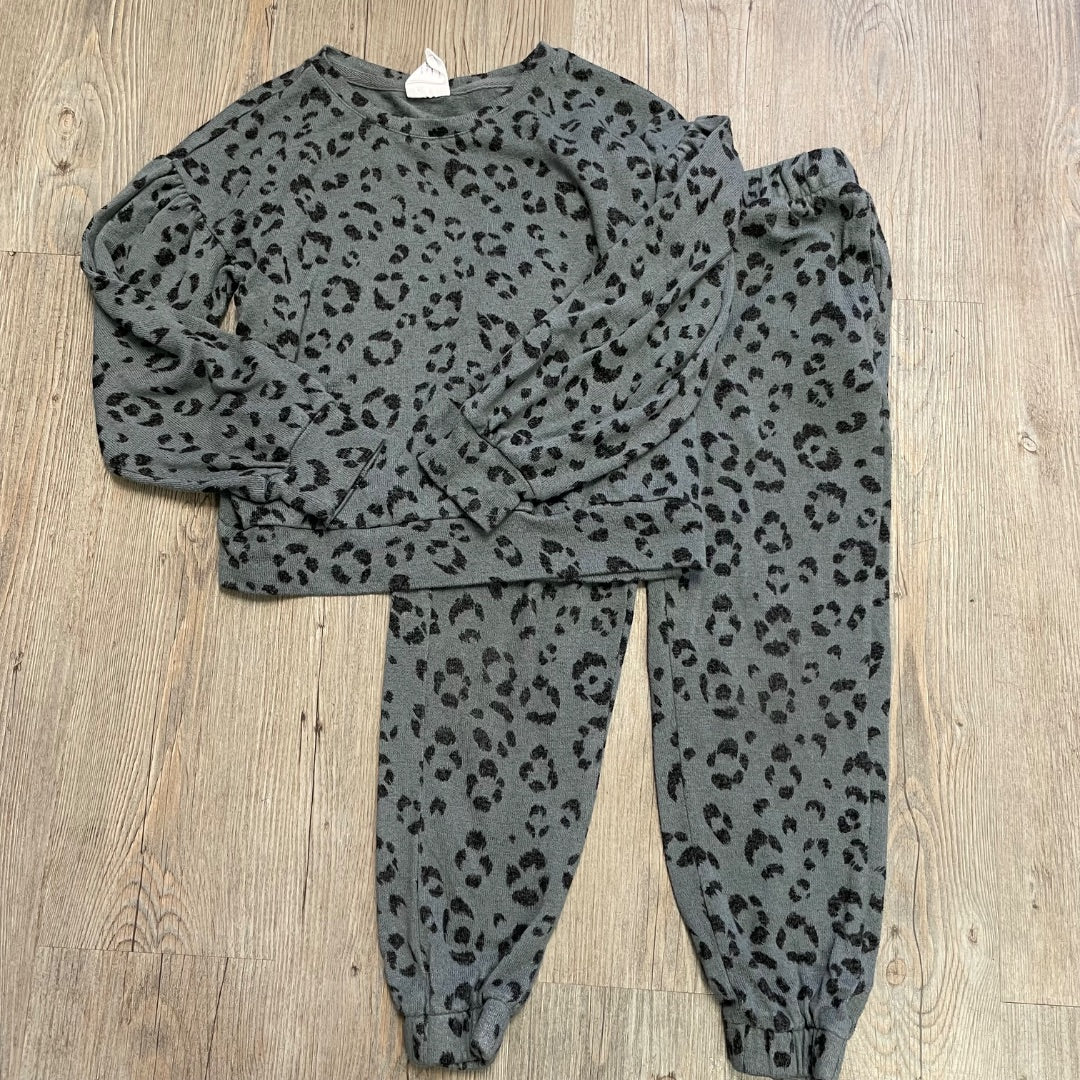 Leopard Gap 2PC Clothing Set, 4-5Y