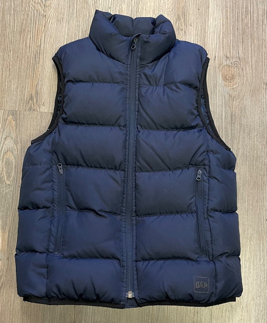 Navy Gap Down Fill Winter Vest, 8-9Y