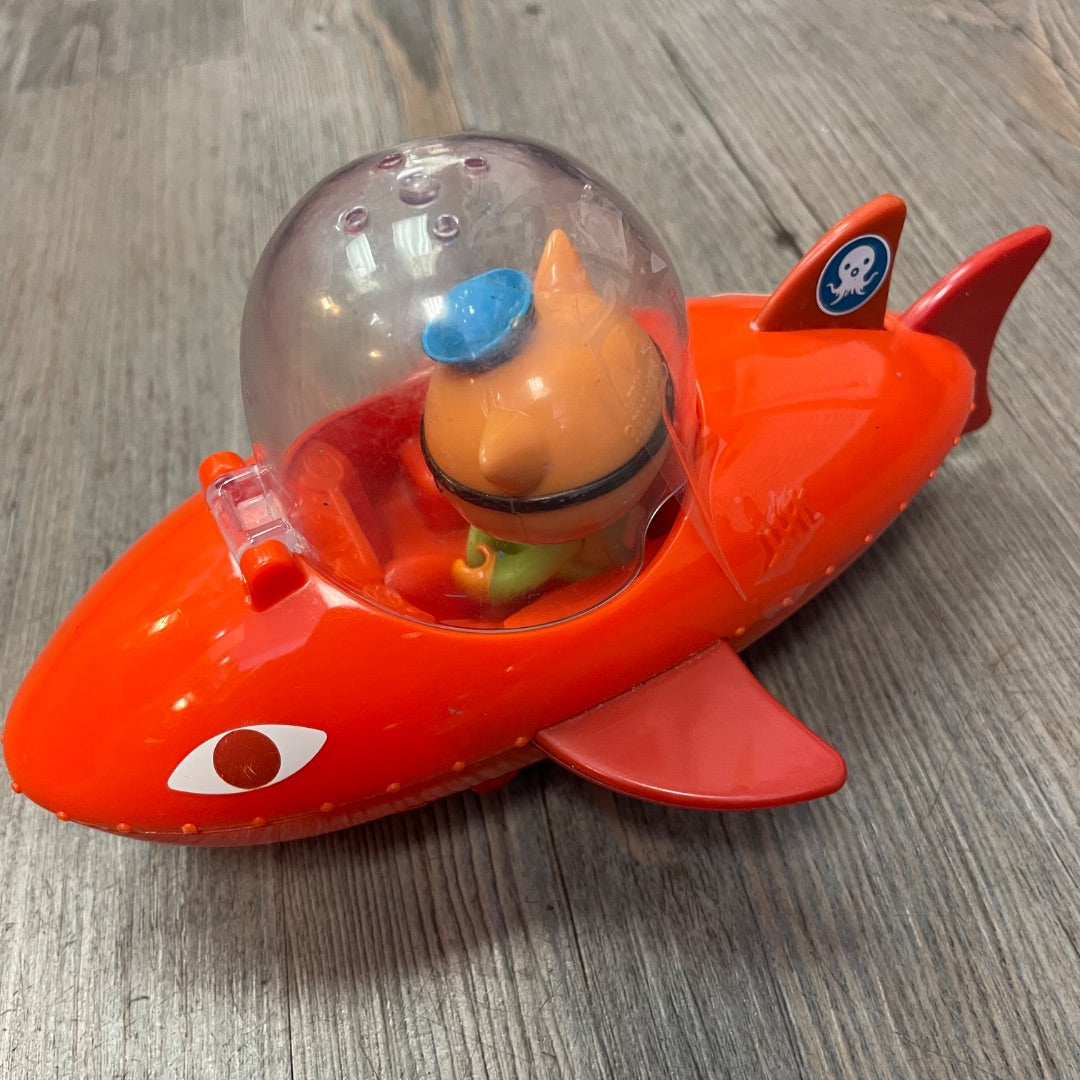 Orange Fisher Price Octonauts Kwazii Gup-B Launch & Rescue, Pre-owned
