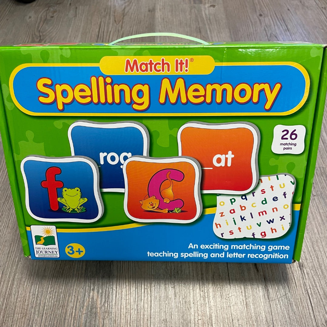 Multi Colour The Learning Journey Match It Spelling Memory, Pre-owned