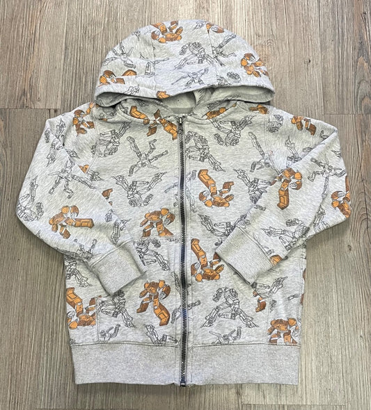 Grey Carters Zip Transformer Hoodie, 7Y