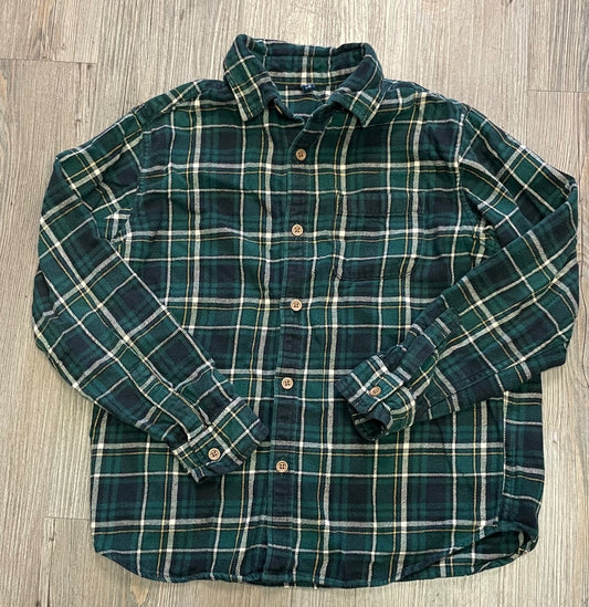 Plaid Uniqlo Flannel Shirt LS, 9-10Y