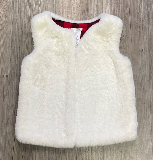 White Max Studio Faux Fur Vest, 4Y