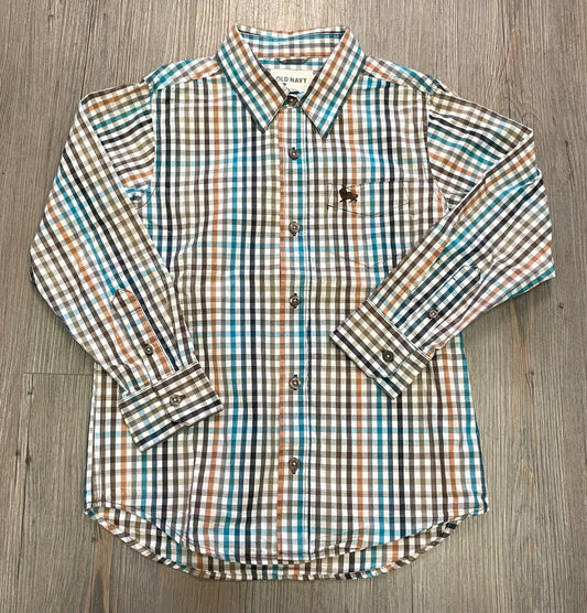 Plaid Old Navy LS Shirt, 6-7Y