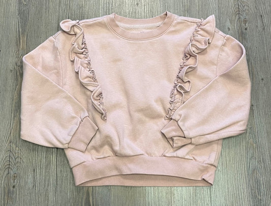Dusty Rose Gap Frilled Sweatshirt, 8Y