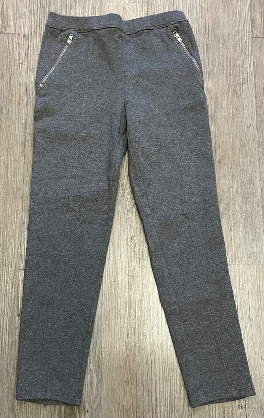 Grey Gap Zippered Leggings, 8-9Y
