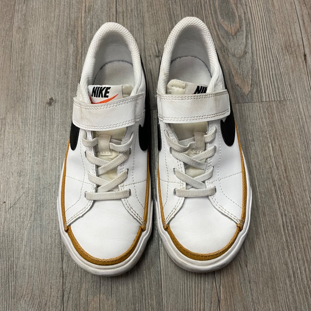 White Nike Velcro Shoes, 13Y