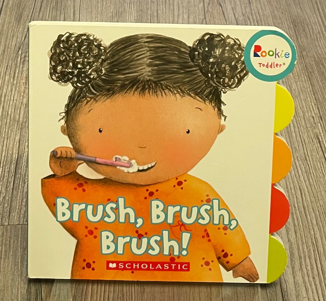 Multi Colour  Brush ,Brush, Brush, Boardbook