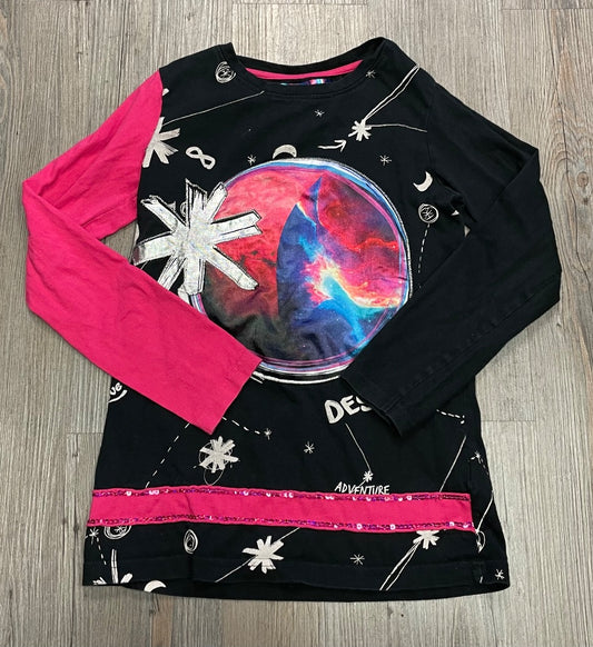 Multi Colour Desigual Long Sleeves Top, 11-12Y