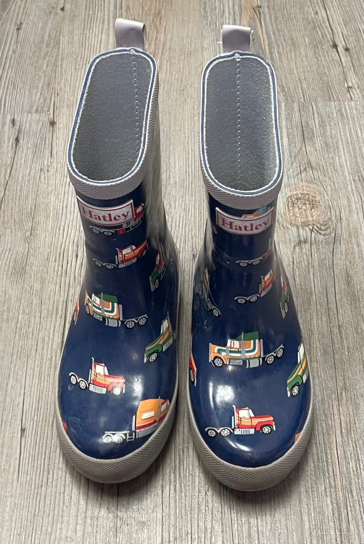 Navy Hatley Truck Rain Boots, 11Y
