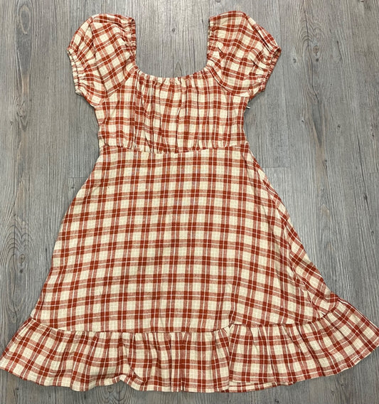 Rust Plaid Rylee+ Cru Liv Dress, 12Y