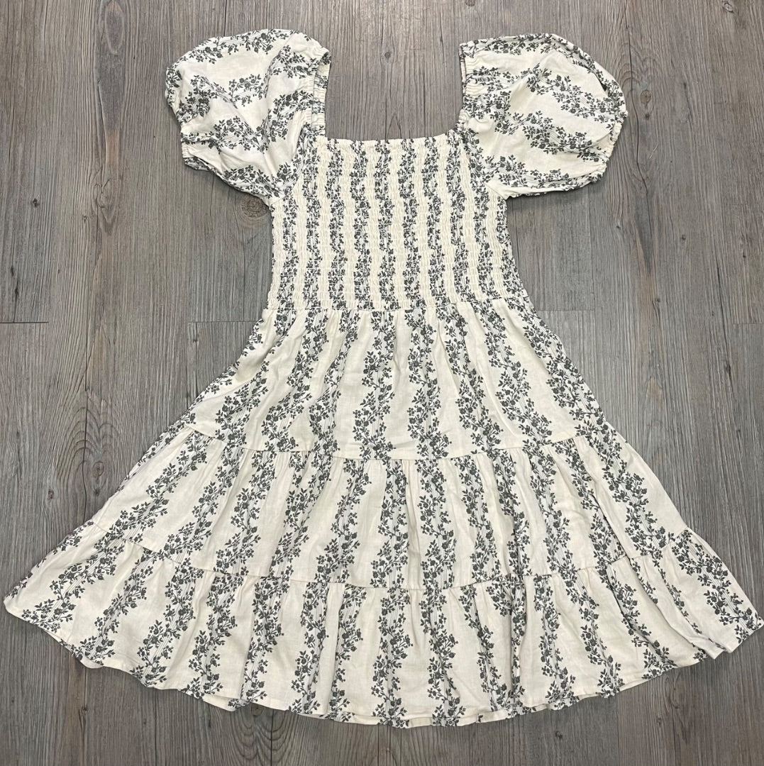 Green Vines Rylee+ Cru Emily Dress, 12Y