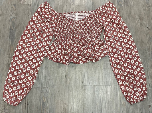 Ruby Fleur Rylee+ Cru Long Sleeves Flutter Top, 12Y