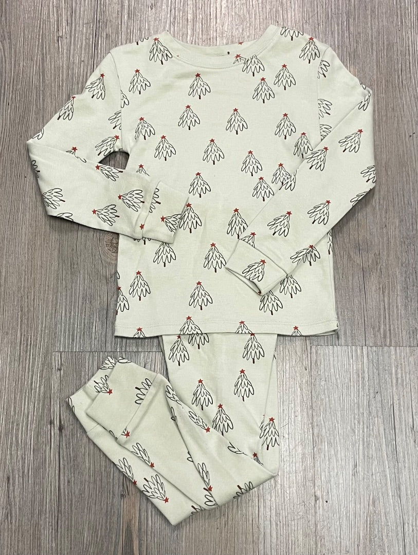 Pistachio Rylee+ Cru Organic PJ Set, 4-5Y